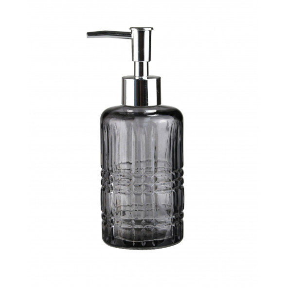 CAM SIVI SABUNLUK''YILDIZ DESENLİ GRİ 300ML 6''8X17''6CM ürün görseli 1