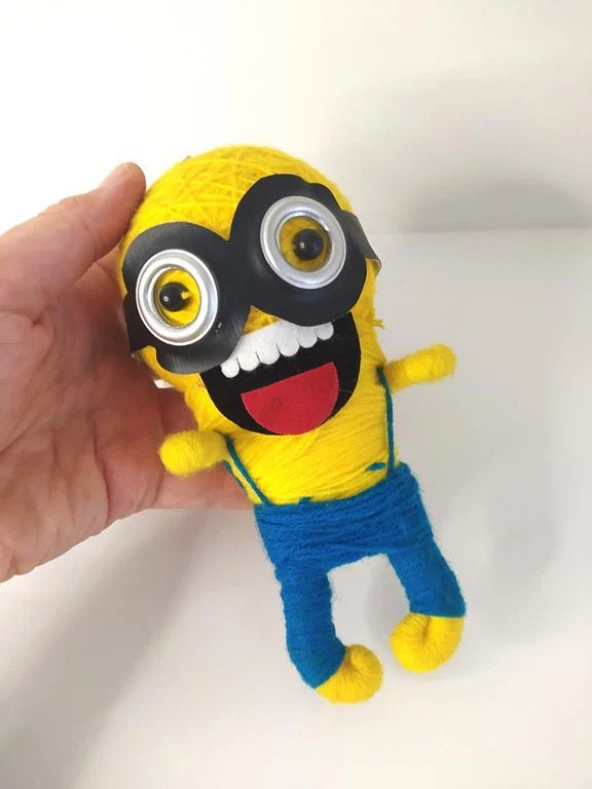 Minions Örgü Keçe Minion İlginç Anahtarlık Çanta Süsü Oyuncak Aksesuar ürün görseli 1