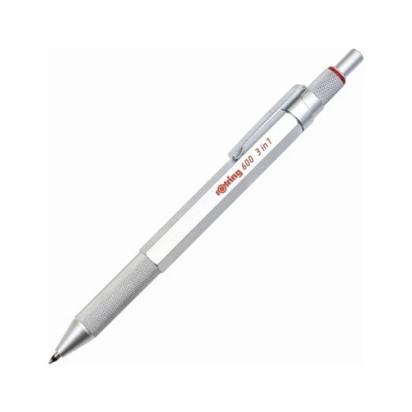 Rotring 600 Krom Multipen Üç Fonksiyonlu Kalem ürün görseli 1