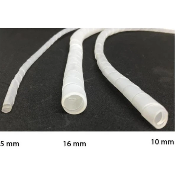 Şahnet Şeffaf Helezon Pano Spirallı 16 mm - Resim 3