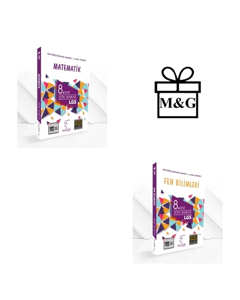 8.Sınıf LGS Matematik ve Fen Bilimleri Soru Bankası ürün görseli 1