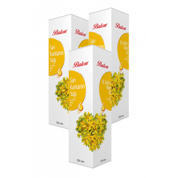 3 Kutu Balen Sarı Kantaron Yağı 250 ML ürün görseli 1