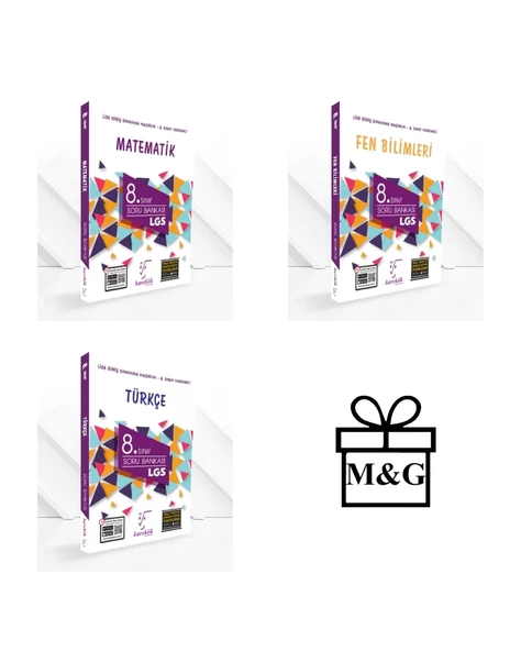 LGS 8.Sınıf Matematik Fen Türkçe Soru Bankası ürün görseli 1