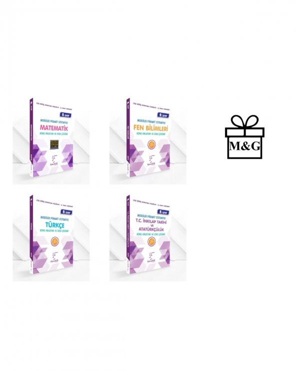 LGS 8.Sınıf Matematik Fen Türkçe İnkılap Konu Anlatımı ve Soru Çözümü ürün görseli 1