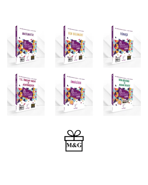 LGS 8.Sınıf Matematik Fen Türkçe İnkılap İngilizce Din Soru Bankası ürün görseli 1