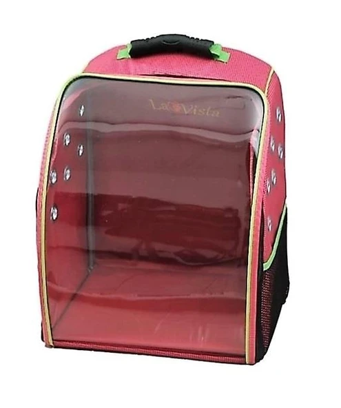 La Vista Twist Kedi, Küçük Köpek Sırt Taşıma Çantası Pembe 32-26-40cm ürün görseli 1