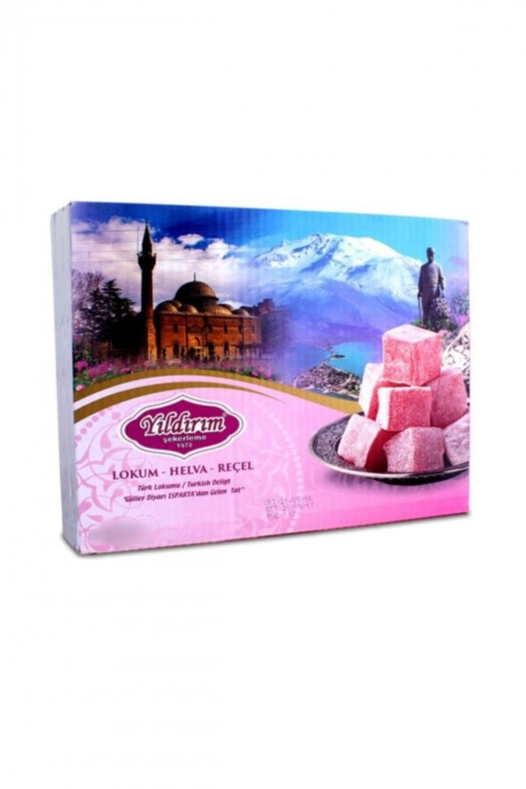 Yıldırım Şekerleme Gül Yapraklı Muska Gül Lokumu-750 Gr ürün görseli 1