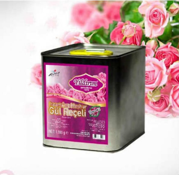 Isparta Gül Reçeli 1800gr. Metal Ambalaj ürün görseli 1