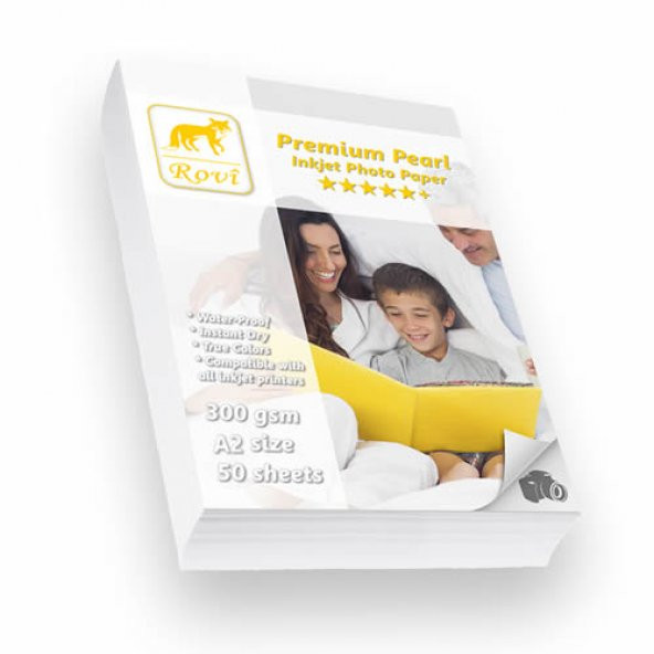 Rovi Premium Inci Fotoğraf Kağıdı 300Gsm 50Yp A2 ürün görseli 1