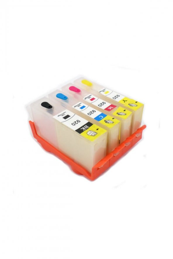 Hp 920 Uyumlu Kolay Dolan Kartuş - 4 Renk - çipsiz ürün görseli 1