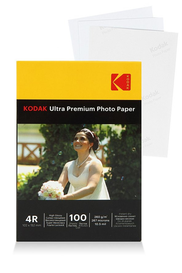Kodak Premium 100 Adet Parlak 10X15Cm 260 G Fotoğraf Kağıdı ürün görseli 1