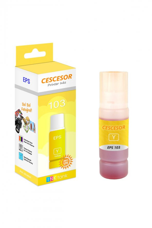 Epson 103 Sarı Muadil Mürekkep - 70 Ml - ürün görseli 1