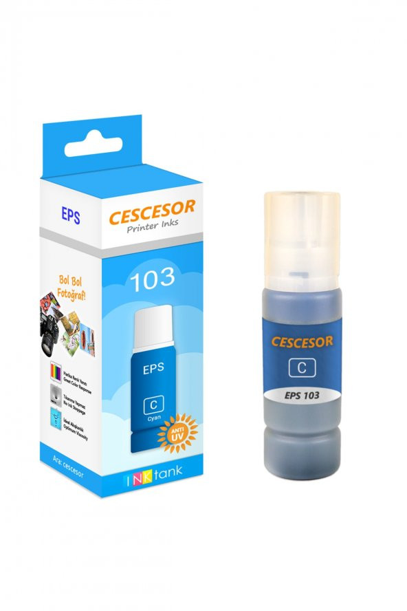 Epson 103 Mavi Mürekkep - 70 Ml - ürün görseli 1