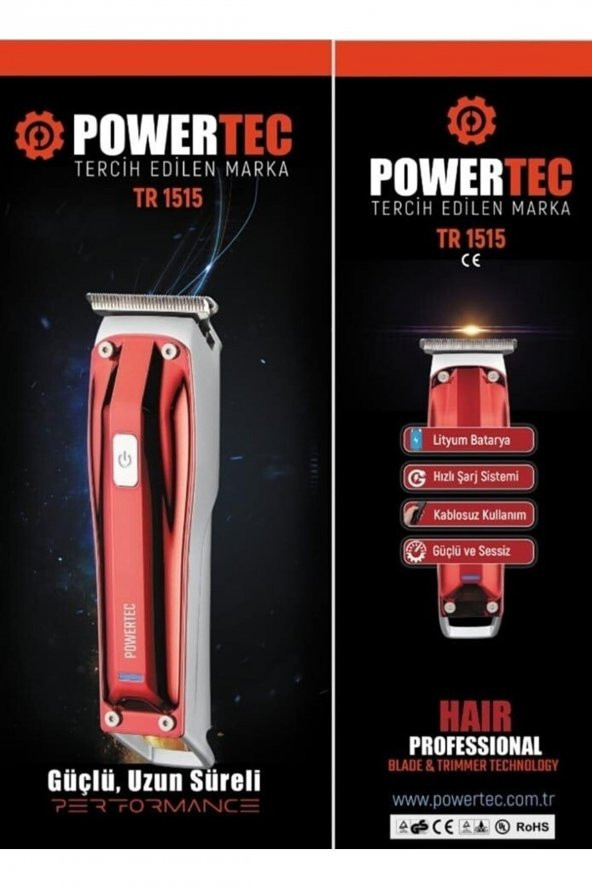 Yeni Powertec Tr-1515 Tıraş Makinesi ürün görseli 1