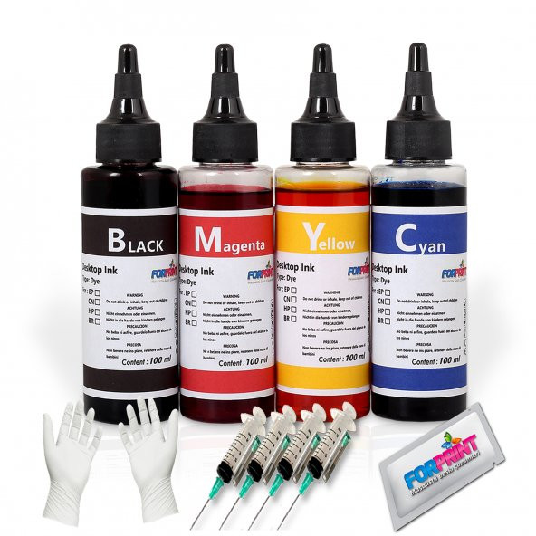 CANON Bitmeyen Kartuşlu G1411/G2110/G3411 UYUMLU MÜREKKEP SETİ 4X100ml. ürün görseli 1