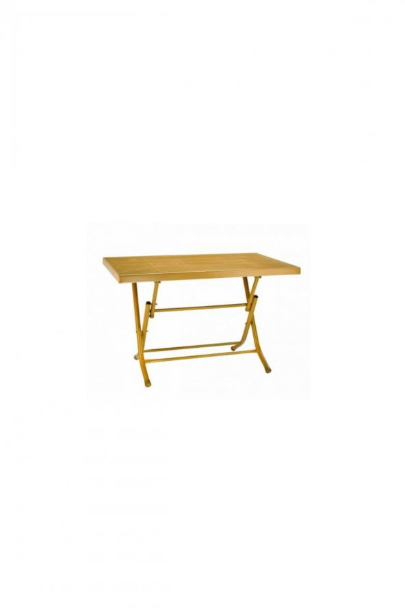 Seta Katlanır Plastik Masa Teak 70x120 Cm Metal Ayak ürün görseli 1