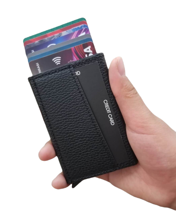Minimalist Secrid Otomatik Mekanizmalı Metal RFID Korumalı Kredi Kartlık ürün görseli 1
