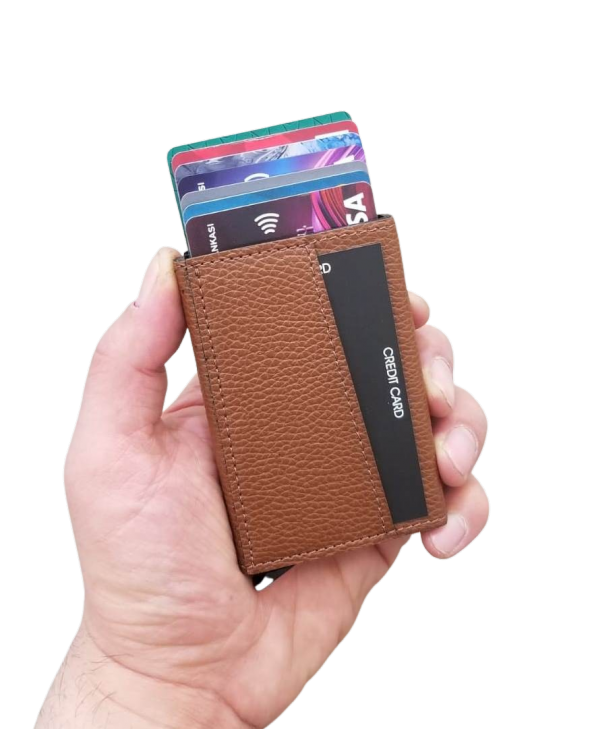 Minimalist Secrid Otomatik Mekanizmalı Metal RFID Korumalı Kredi Kartlık ürün görseli 1