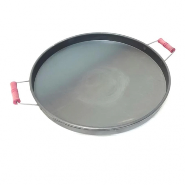 40 cm derin saplı kavurma ızgara bazlama börek sacı 1.5 mm kalın kalite sac ürün görseli 1