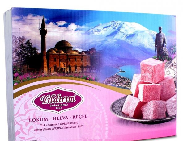 Yıldırım Şekerleme Gül Yapraklı Muska Gül Lokumu 4750 G ürün görseli 1