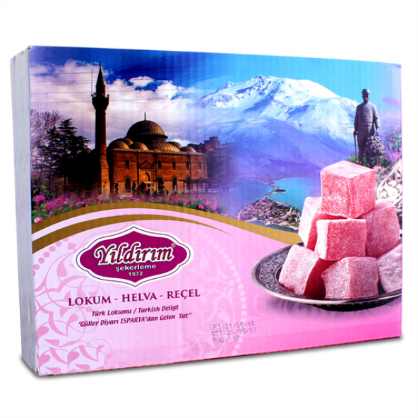 Yıldırım Şekerleme Güllü Muska Lokumu 750 G ürün görseli 1