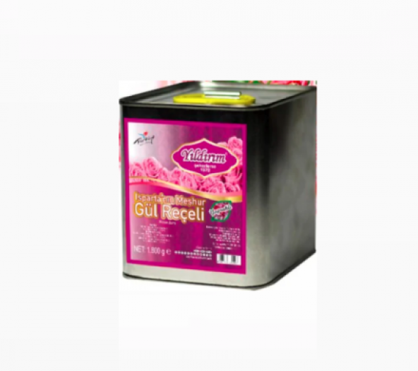Yıldırım Şekerleme Gül Reçeli Teneke Kutu 1800 G ürün görseli 1