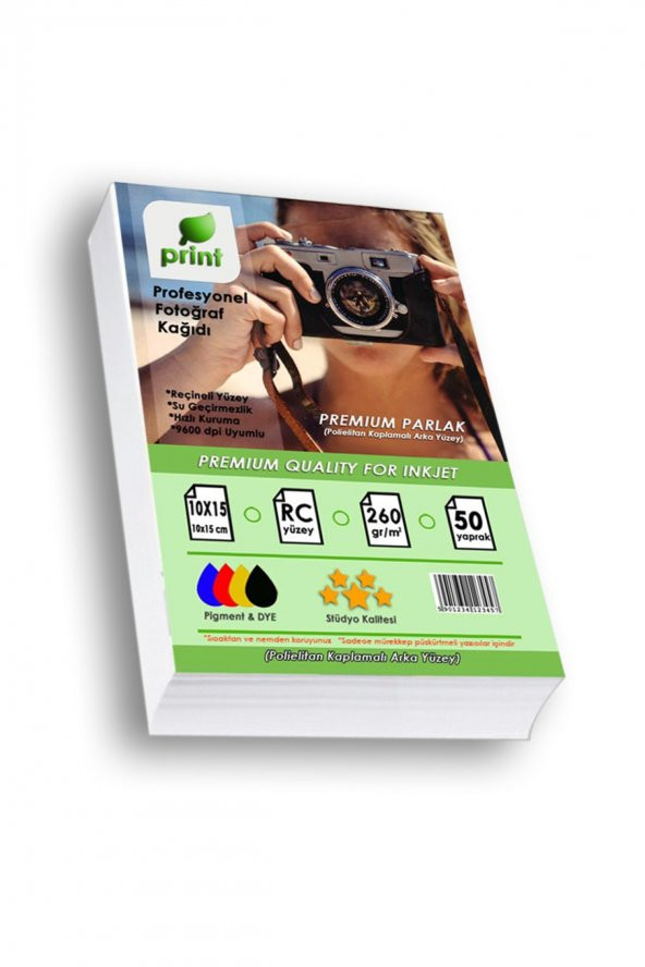 Epson L3210 Fotoğraf Kağıdı Premium Parlak 260 Gr 10x15 50 Yaprak ürün görseli 1