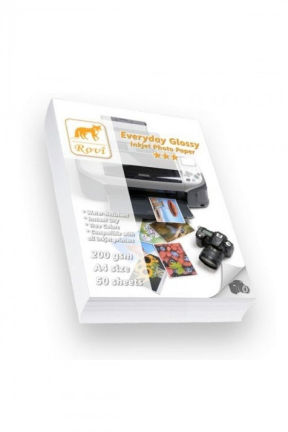 Everyday Parlak A4 Fotoğraf Kağıdı 200gr - 50 Yaprak ürün görseli 1