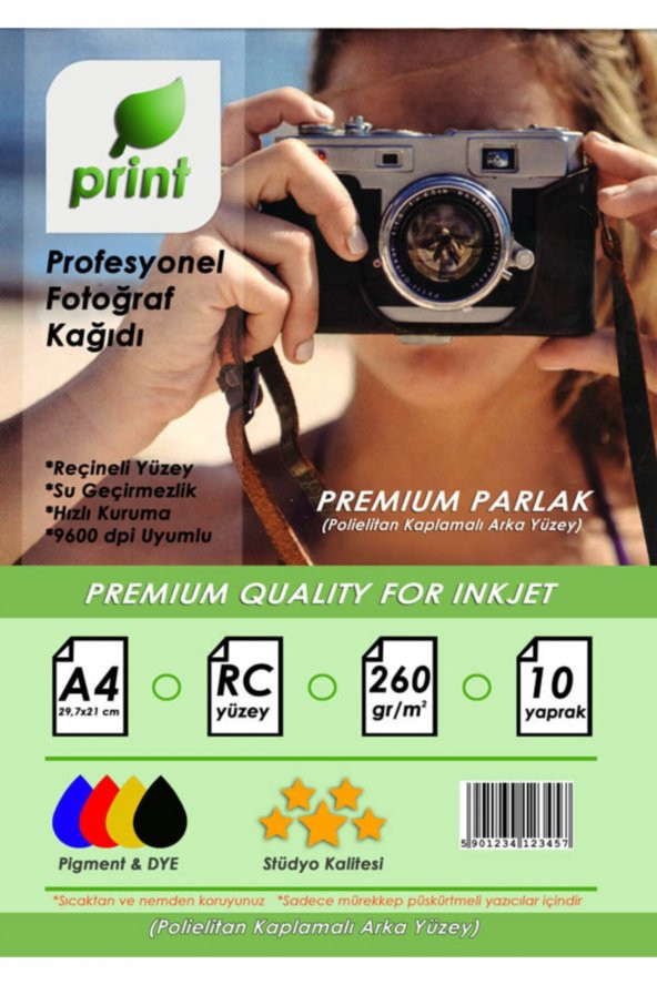 Epson L3151 260 Gr A4 Premium Parlak Fotoğraf Kağıdı 10 Yp ürün görseli 1