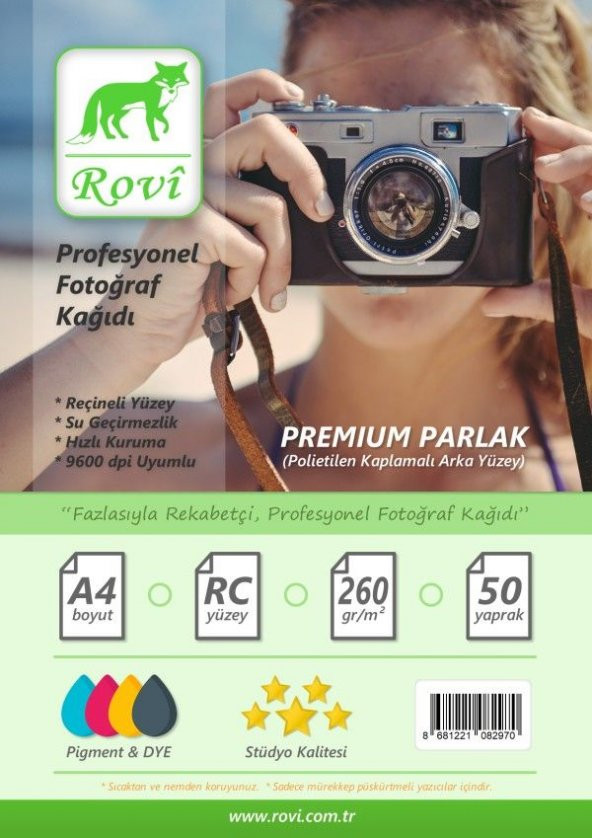 Epson L3251 L3150 L1110 Fotoğraf Kağıdı Premium Parlak 260 gr A4 50 Yaprak ürün görseli 1