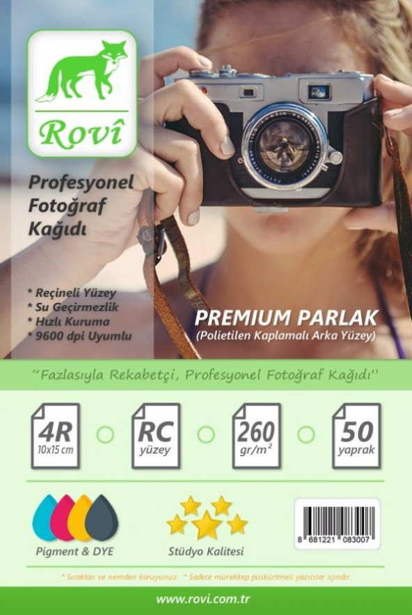 Canon Epson Hp için Rapunzel Parlak Fotoğraf Kağıdı 260gsm 50yp 10x15 ürün görseli 1