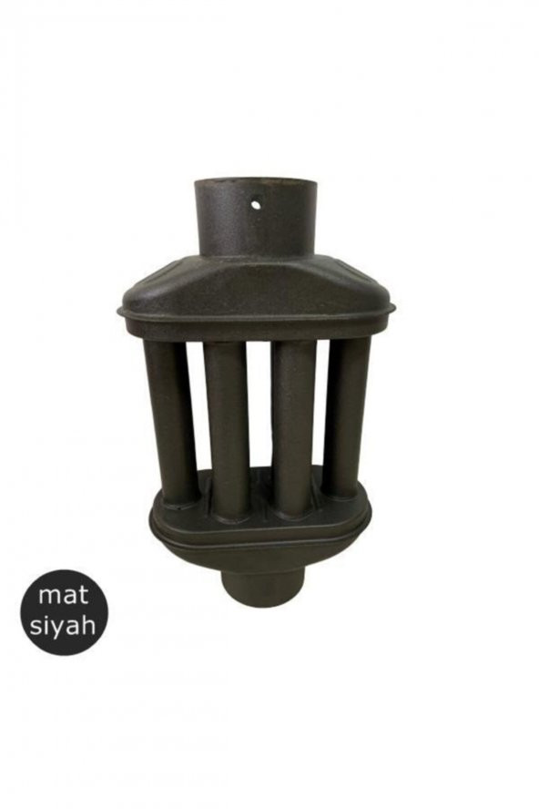 Mat Siyah Emaye Soba Borusu Isı Dağıtıcı Cimri Soba Peteği ürün görseli 1