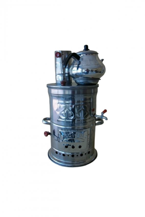Semaver 3,5 Lt Tek Musluk Demlikli - Resim 2
