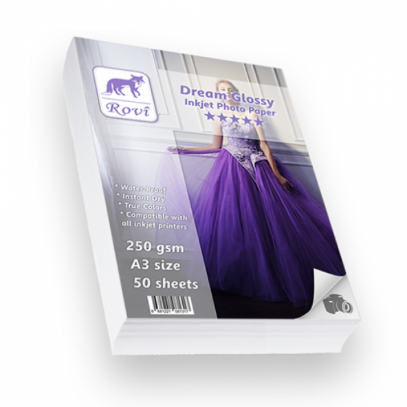 Rovi Dream Parlak Fotoğraf Kağıdı 240gsm 50yp A3 ürün görseli 1
