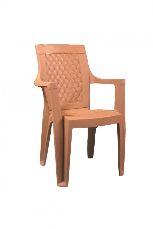 Romanoset Palermo Teak Plastik Kollu Balkon Ve Bahçe Sandalyesi 4 Lü Set ürün görseli 1