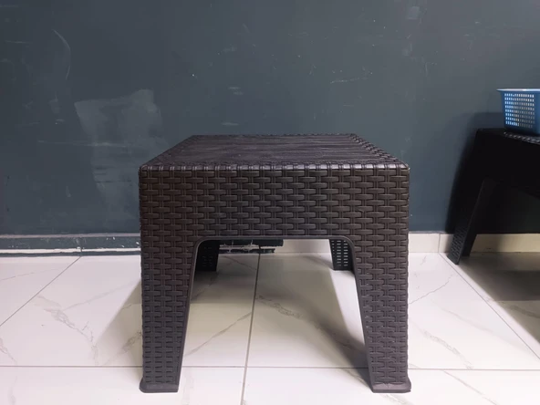Rattan Sehpa Mocca - 40X55 - Resim 3