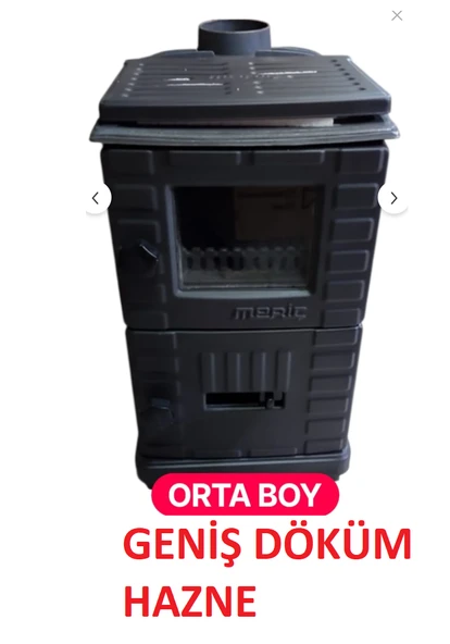 MERİÇ MİDİ Mat Şömine DÖKÜM Soba ürün görseli 1