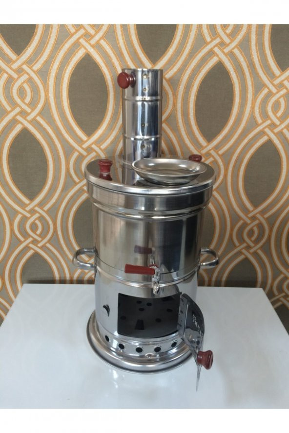 Semaver 3.5 Litre Çelik Odunlu Semaver ürün görseli 1