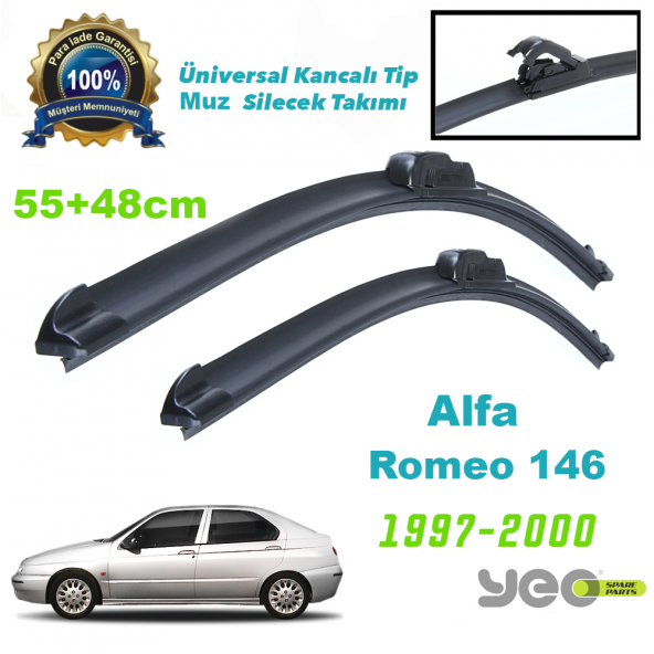 Alfa Romeo 146 YEO Universal Muz Silecek Takımı 1997-2000 ürün görseli 1