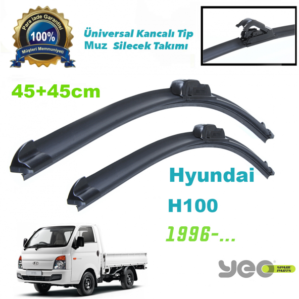Hyundai H100 YEO Aeroflex Muz Silecek Takımı ürün görseli 1