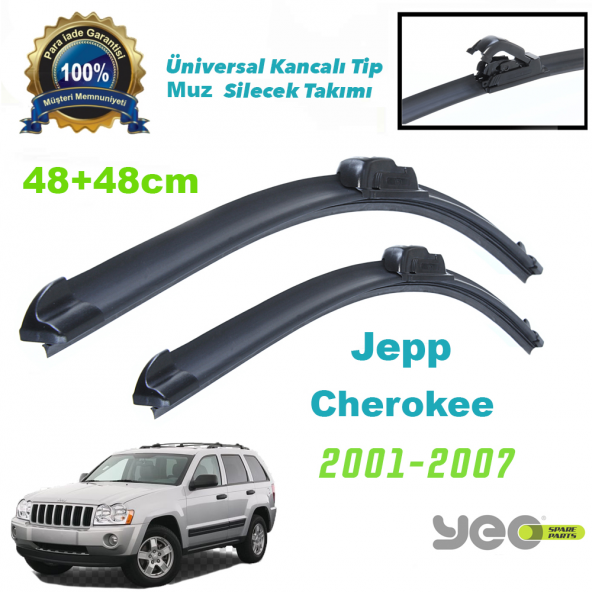 Jeep Cherokee YEO Aeroflex Muz Silecek Takımı ürün görseli 1