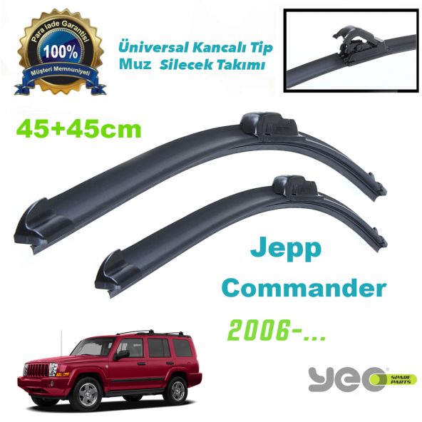 Jeep Commander YEO Aeroflex Muz Silecek Takımı ürün görseli 1