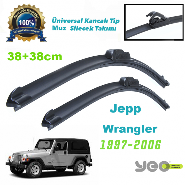Jeep Wrangler YEO Aeroflex Muz Silecek Takımı ürün görseli 1