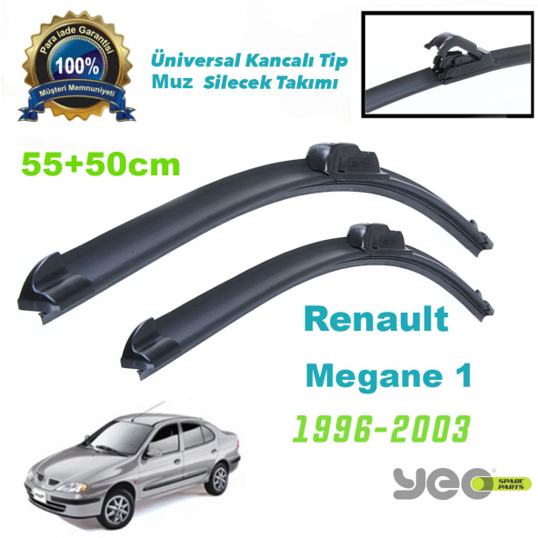 Renault Megane 1 Yeo Aeroflex Muz Silecek Takımı ürün görseli 1