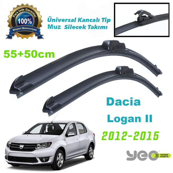 Dacia Logan II Yeo Aeroflex Muz Silecek Takımı 2012-... ürün görseli 1
