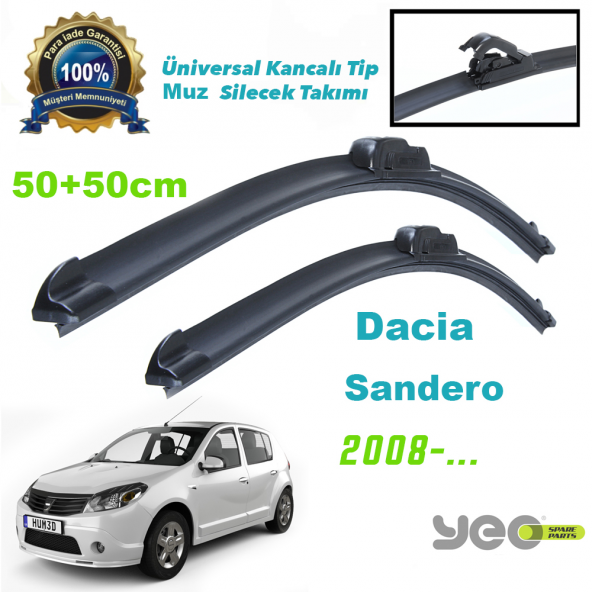 Dacia Sandero Yeo Aeroflex Muz Silecek Takımı ürün görseli 1