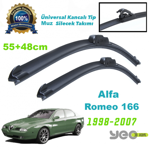 Alfa Romeo 166 YEO Universal Muz silecek Takımı ürün görseli 1