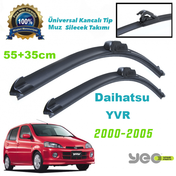 Daihatsu YRV Yeo Aeroflex Muz Silecek Takımı 2000-2005 ürün görseli 1