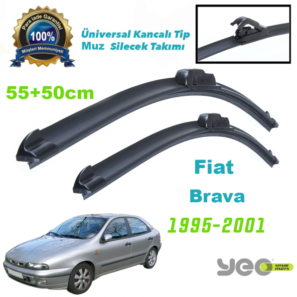Fiat Brava Yeo Aeroflex Muz Silecek Takımı 1995-2001 ürün görseli 1