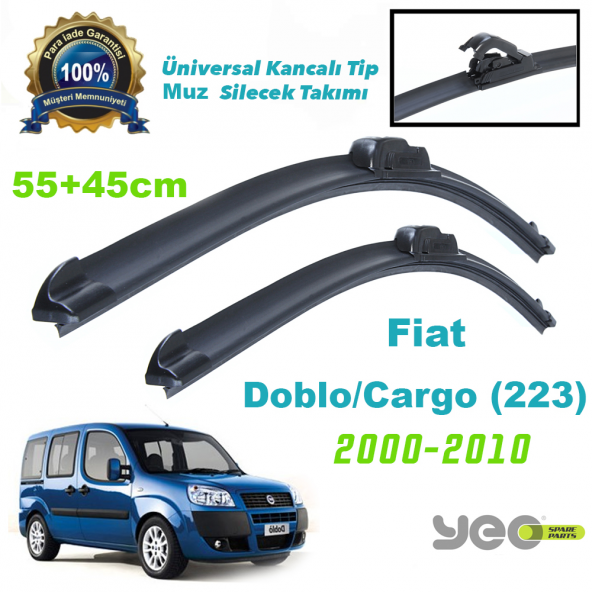 Fiat Doblo Yeo Aeroflex Muz Silecek Takımı 2000-2010 ürün görseli 1